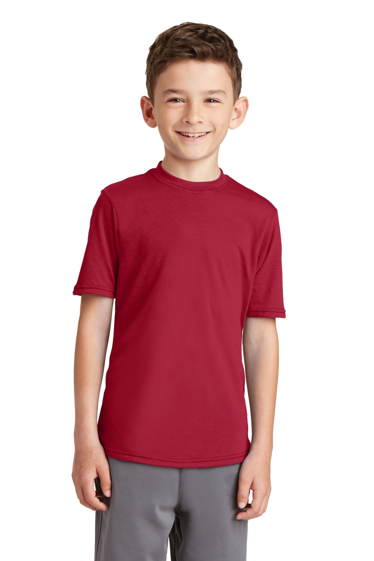 Port & Co Youth Performance Blend Tee. PC381Y
