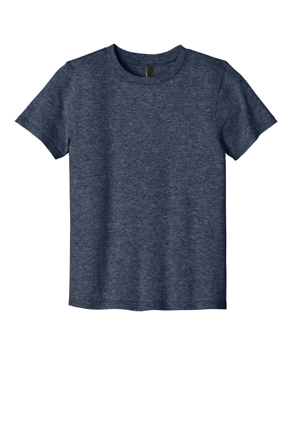 SanMar PC43Y_heathernavy_flat_front.jpg