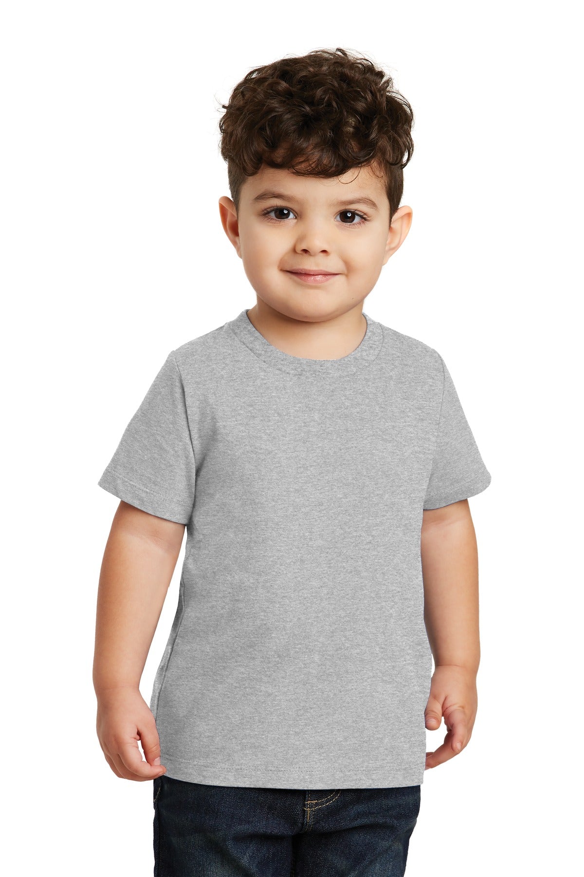 Front View of Athl Heather Port & Co Toddler Fan Favorite Tee. PC450TD  - 4T