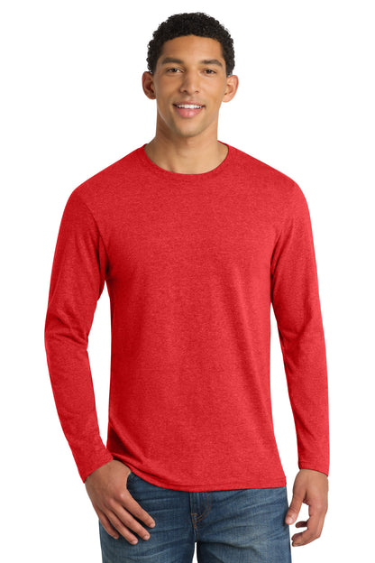 SanMar PC455LS_brightredheather_model_front.jpg
