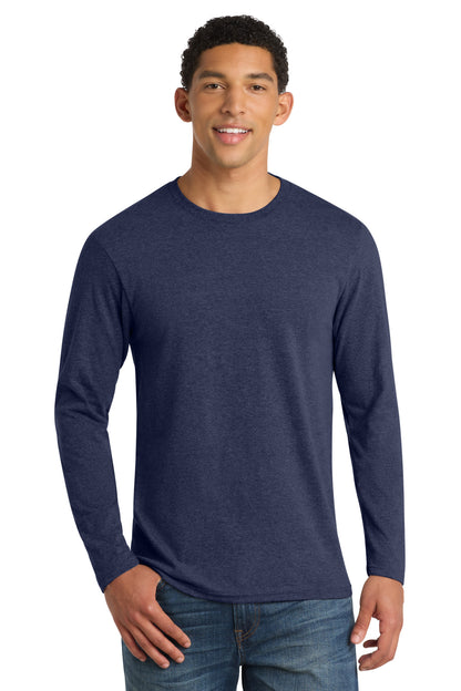 SanMar PC455LS_teamnavyheather_model_front.jpg