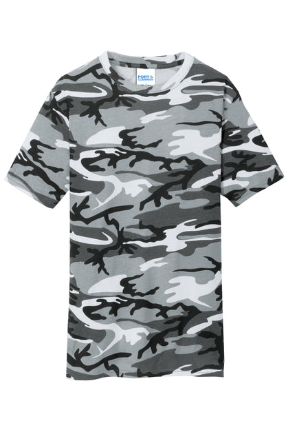 Port & Co Core Cotton Camo Tee. PC54C