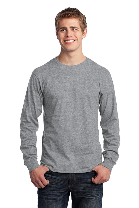Port & Co Long Sleeve Core Cotton Tee. PC54LS