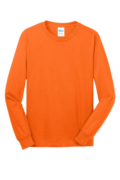 SanMar PC54LS_SORANGE_Flat_Front.jpg?v=1762277762