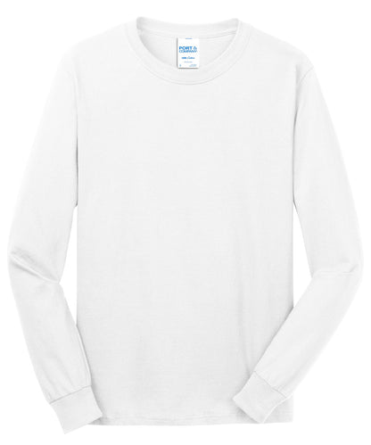 Port & Co Long Sleeve Core Cotton Tee. PC54LS