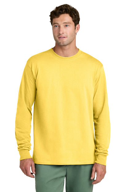 SanMar PC54LS_yellow_model_front.jpg