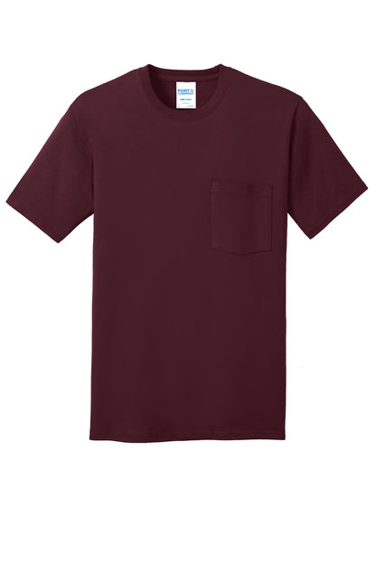Port & Co Core Cotton Pocket Tee. PC54P