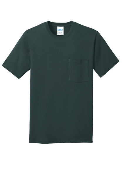 Port & Co Core Cotton Pocket Tee. PC54P
