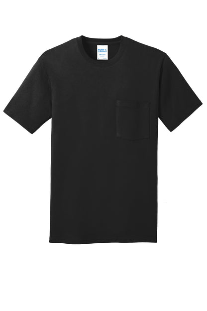 Port & Co Core Cotton Pocket Tee. PC54P