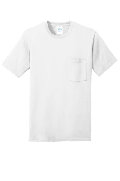 Port & Co Core Cotton Pocket Tee. PC54P