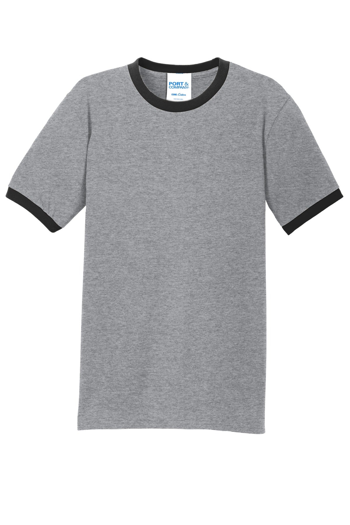 Port & Co Core Cotton Ringer Tee. PC54R