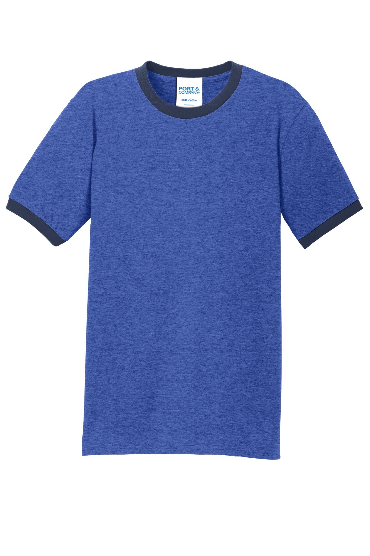 Port & Co Core Cotton Ringer Tee. PC54R