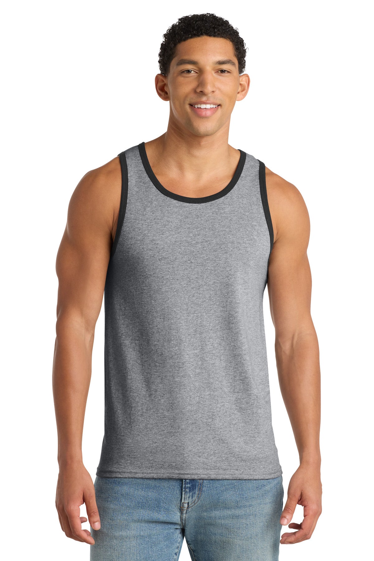 SanMar PC54TT_athleticheatherjetblack_model_front.jpg