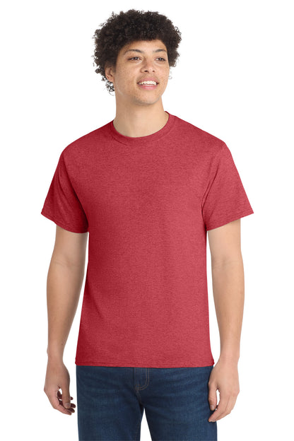 SanMar PC54T_heatherred_model_front.jpg