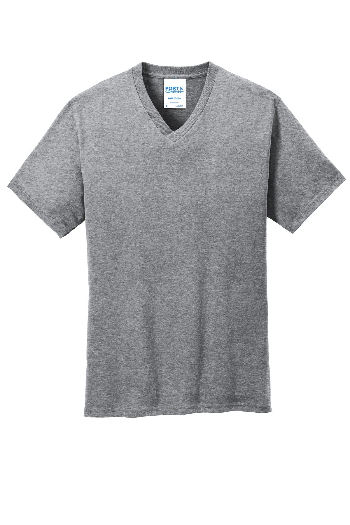 Port & Co Core Cotton V-Neck Tee. PC54V