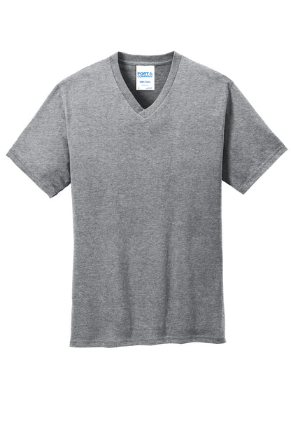 Port & Co Core Cotton V-Neck Tee. PC54V