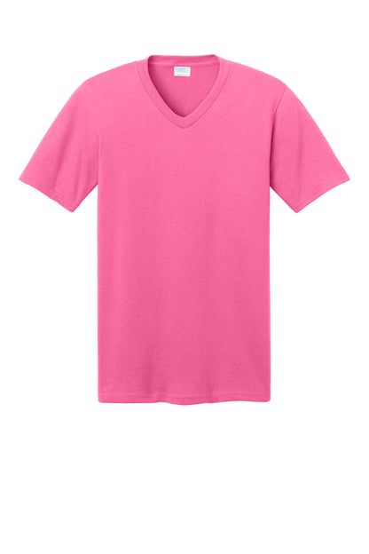 Port & Co Core Cotton V-Neck Tee. PC54V