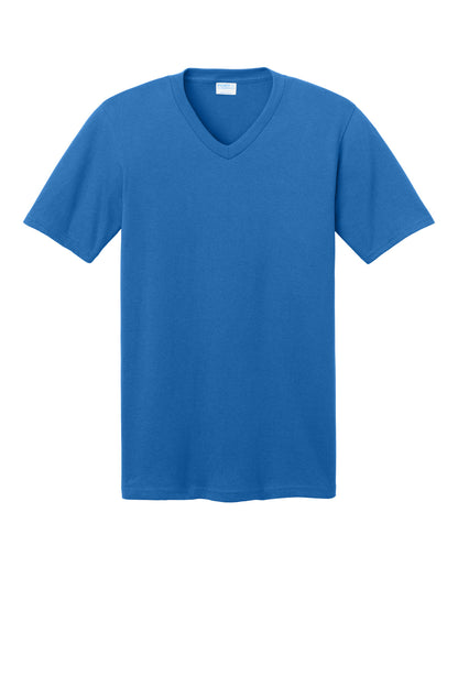 Port & Co Core Cotton V-Neck Tee. PC54V