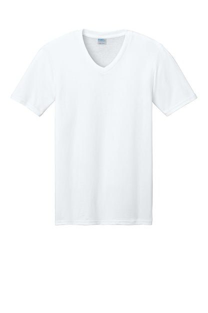 Port & Co Core Cotton V-Neck Tee. PC54V