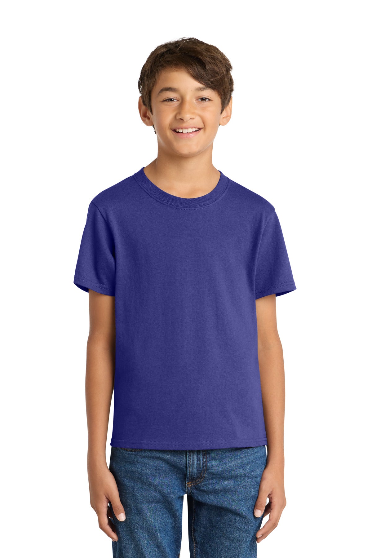 SanMar PC54Y_purple_model_front.jpg