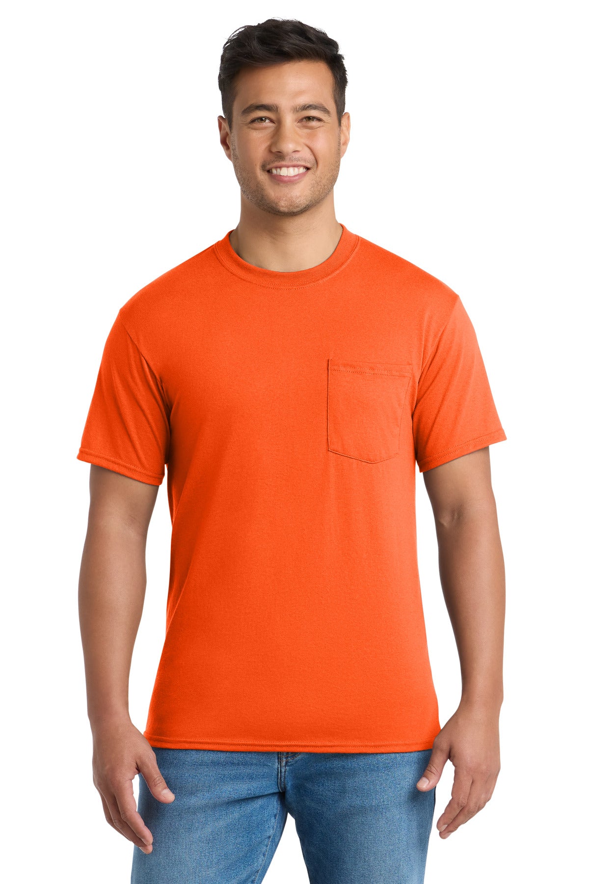 SanMar PC55PT_safetyorange_model_front.jpg