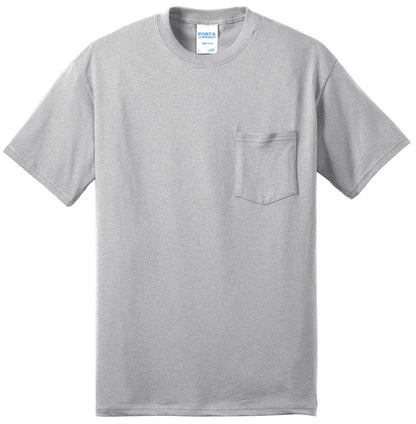 Port & Co Core Blend Pocket Tee. PC55P