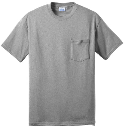 Port & Co Core Blend Pocket Tee. PC55P