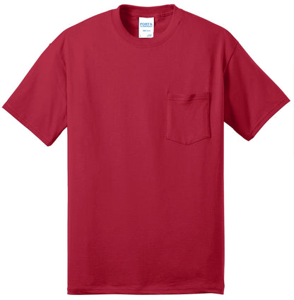 Port & Co Tall Core Blend Pocket Tee. PC55PT