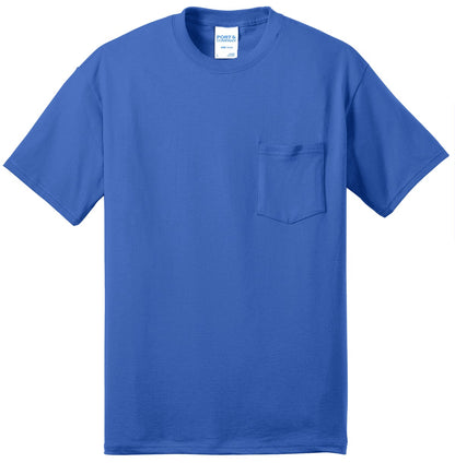 Port & Co Core Blend Pocket Tee. PC55P