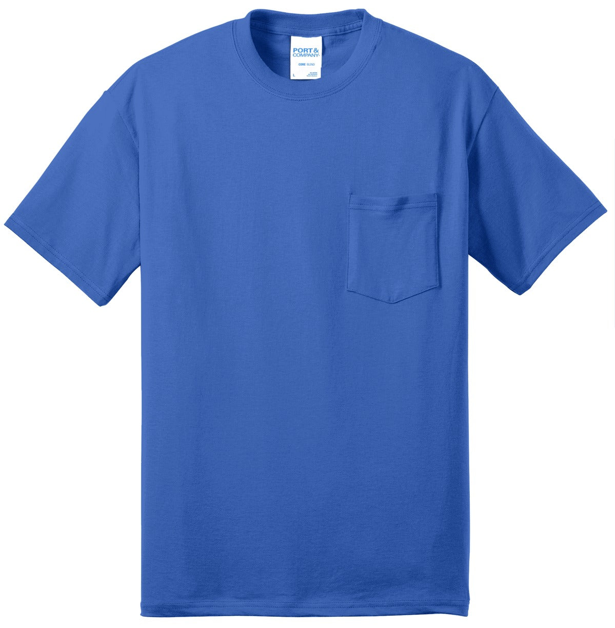 Port & Co Tall Core Blend Pocket Tee. PC55PT