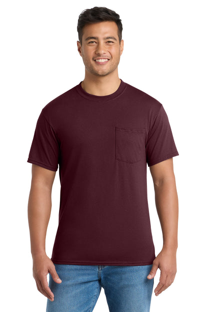 SanMar PC55P_athleticmaroon_model_front.jpg