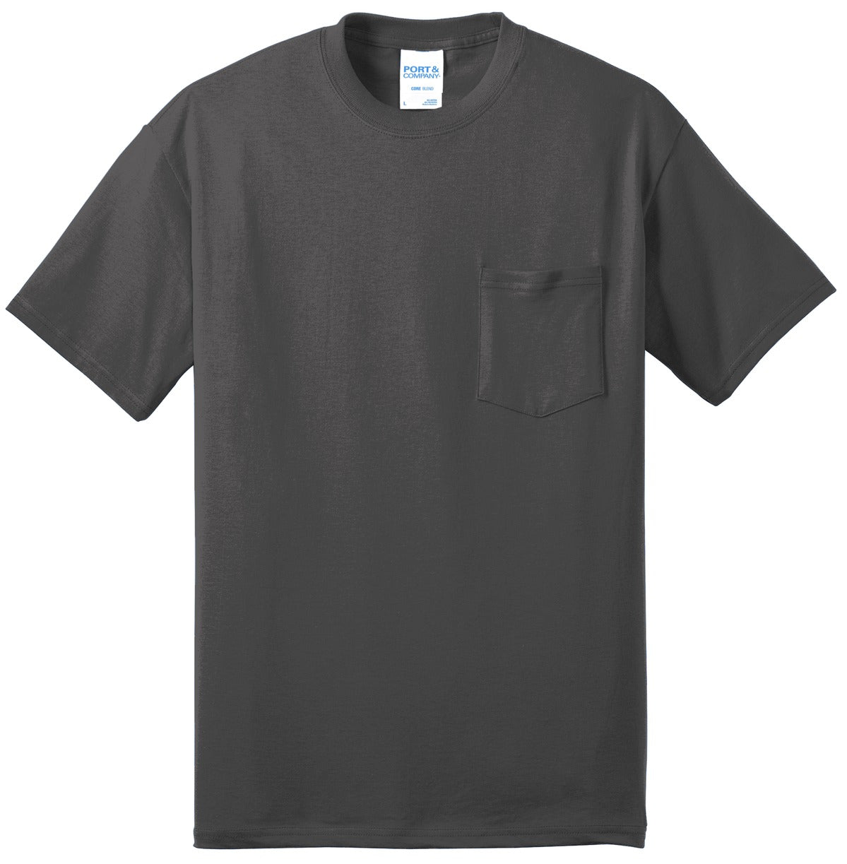 Port & Company Tall Core Blend Pocket Tee. PC55PT