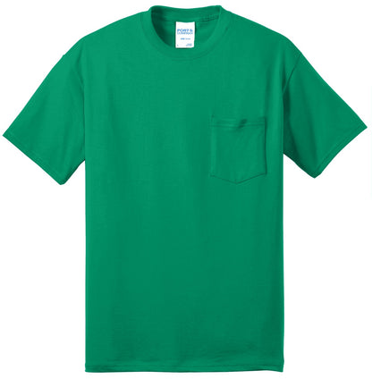 Port & Co Core Blend Pocket Tee. PC55P