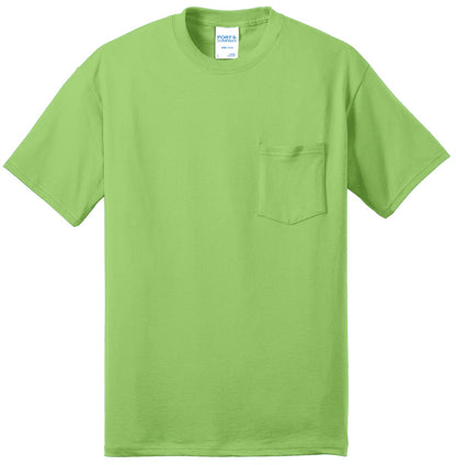 Port & Co Core Blend Pocket Tee. PC55P