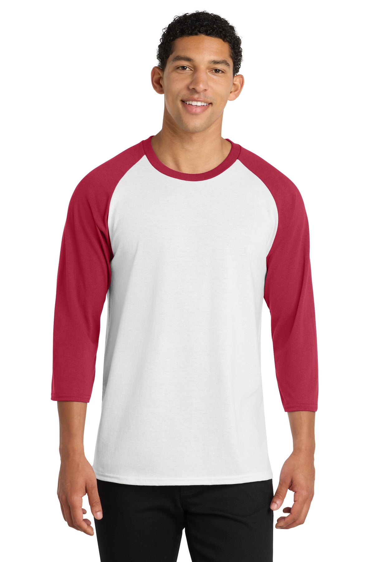 SanMar PC55RS_whitered_model_front.jpg