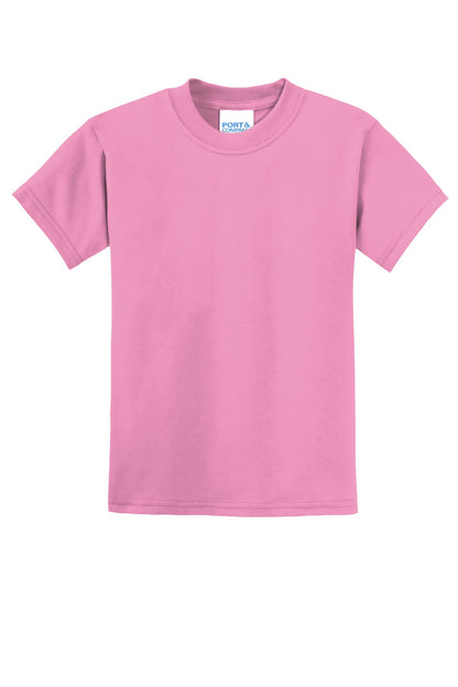 Port & Co Youth Core Blend Tee. PC55Y