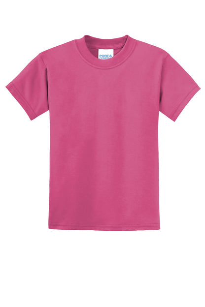 Port & Co Youth Core Blend Tee. PC55Y