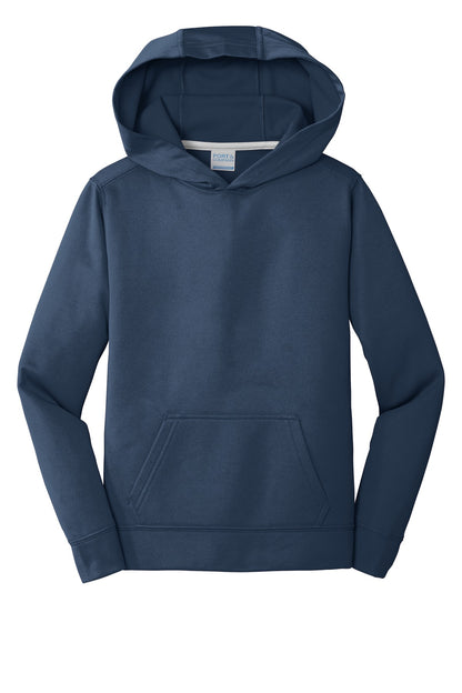 Port & Co Youth Performance Fleece Pullover Hooded Sweatshirt. PC590YH