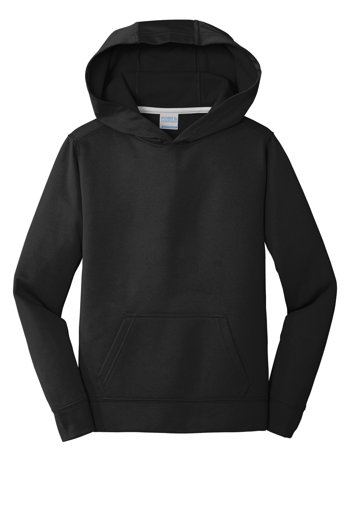 Port & Co Youth Performance Fleece Pullover Hooded Sweatshirt. PC590YH