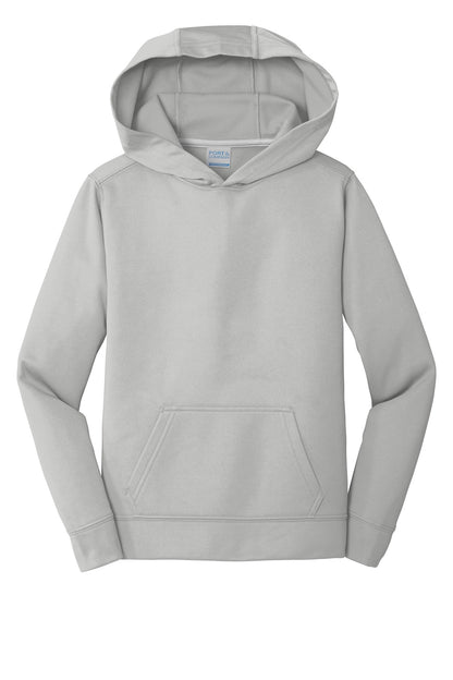 Port & Co Youth Performance Fleece Pullover Hooded Sweatshirt. PC590YH