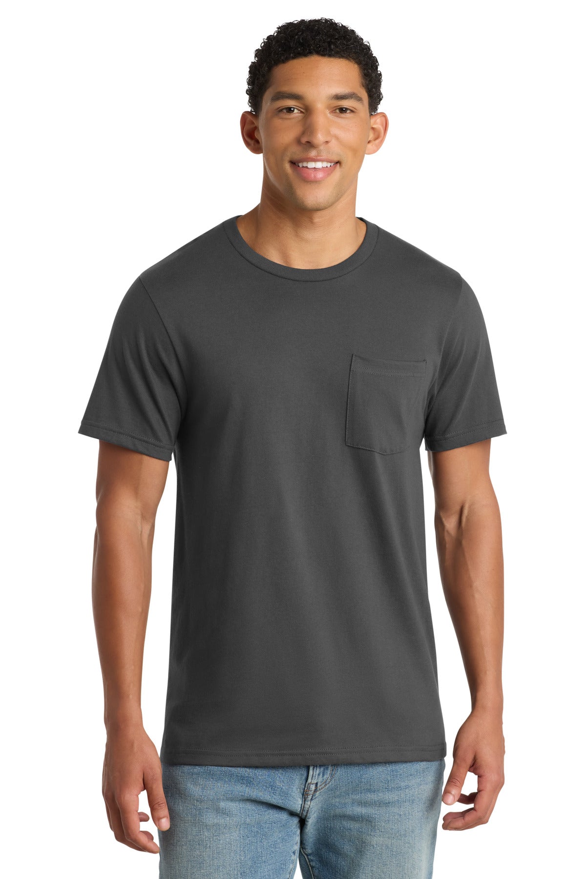 Port & Co Bouncer Pocket Tee PC600P