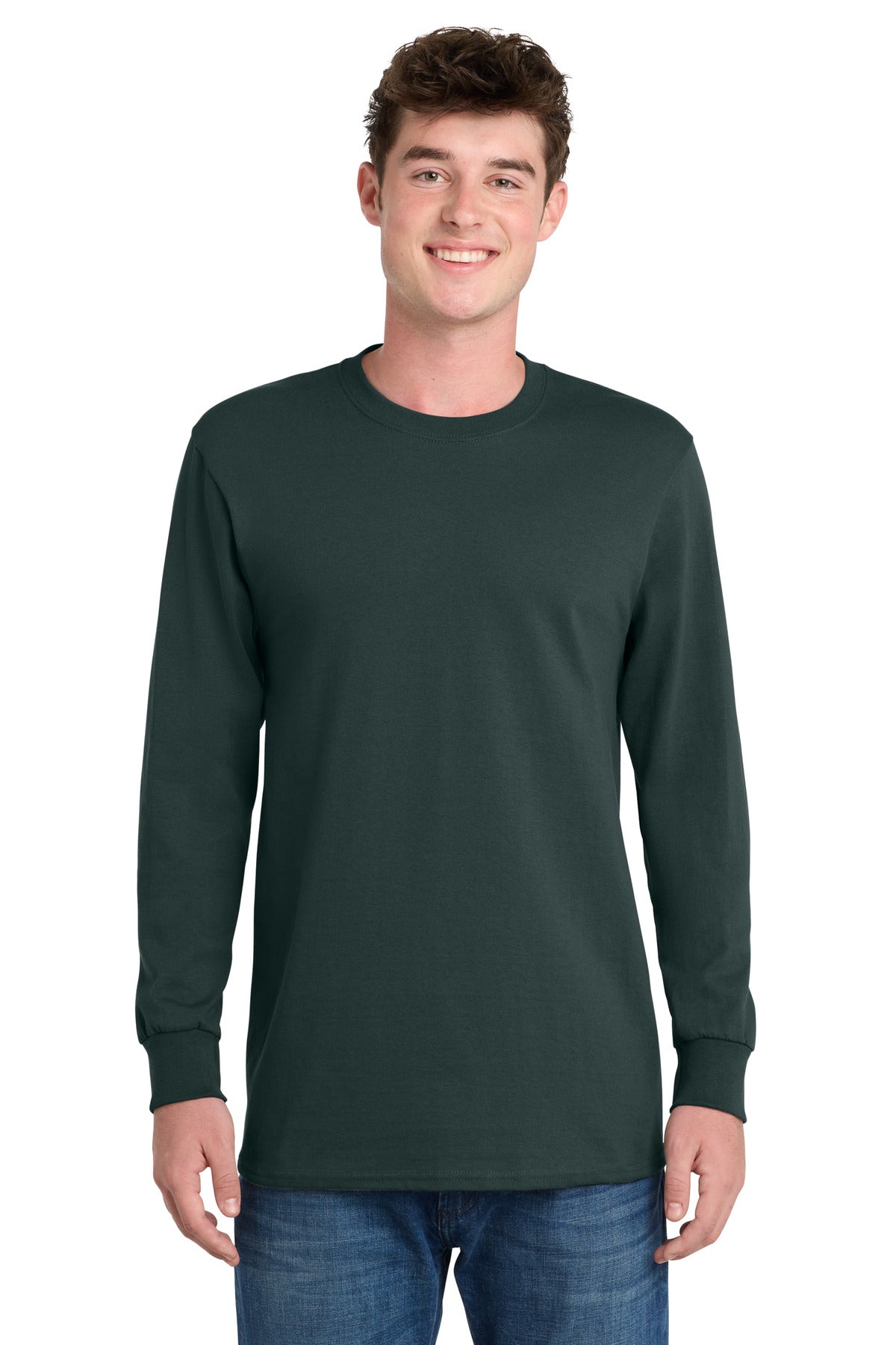 SanMar PC61LS_darkgreen_model_front.jpg