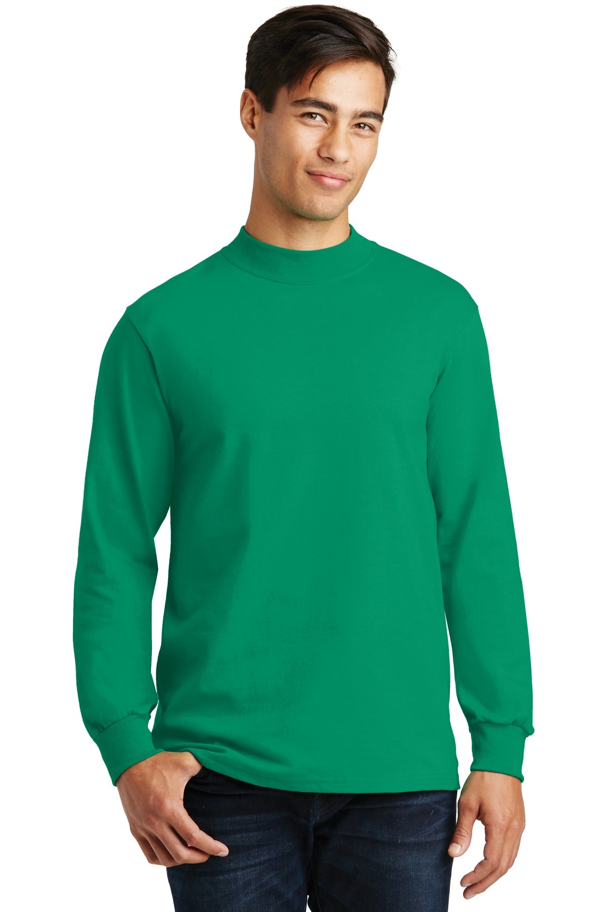 Port & Co Essential Mock Turtleneck. PC61M