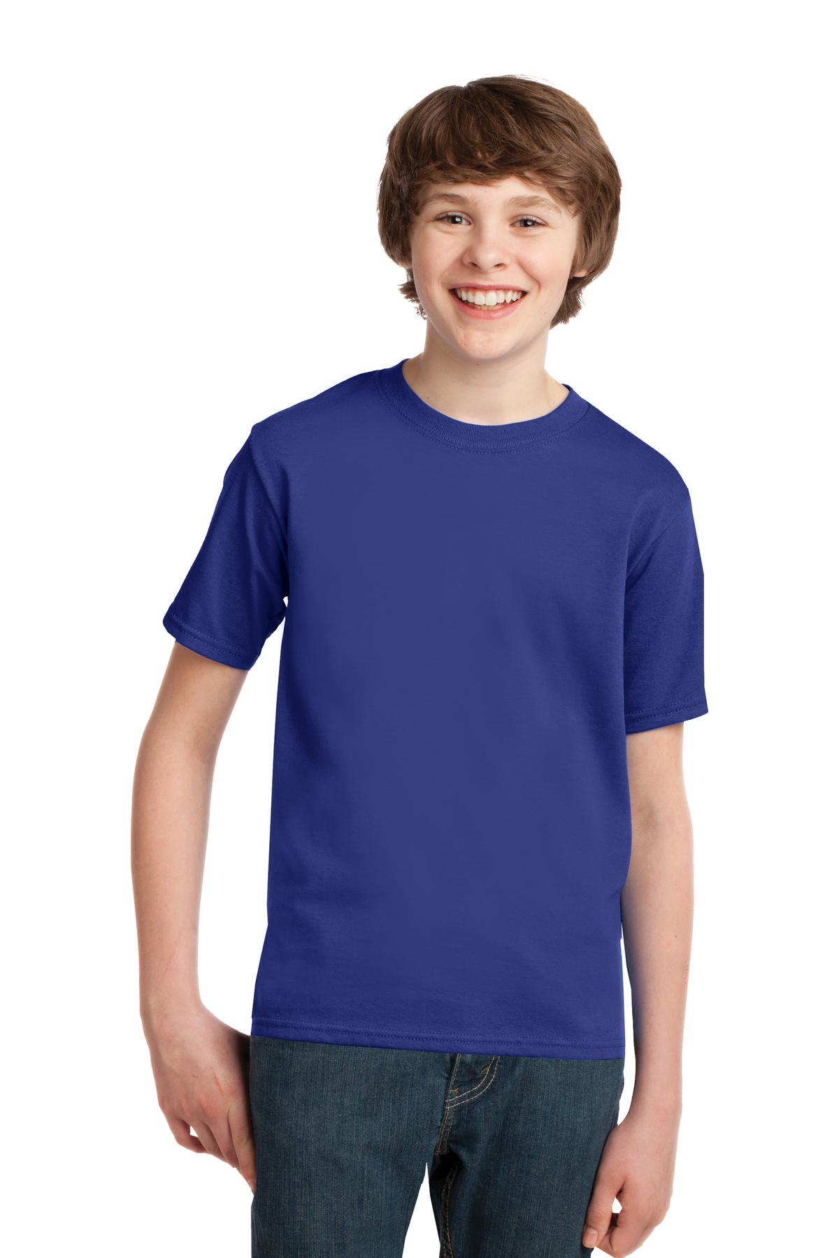 Port & Co Youth Essential Tee. PC61Y