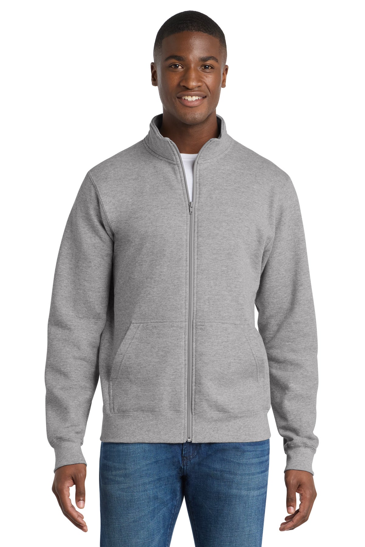 SanMar PC78FZ_athleticheather_model_front.jpg