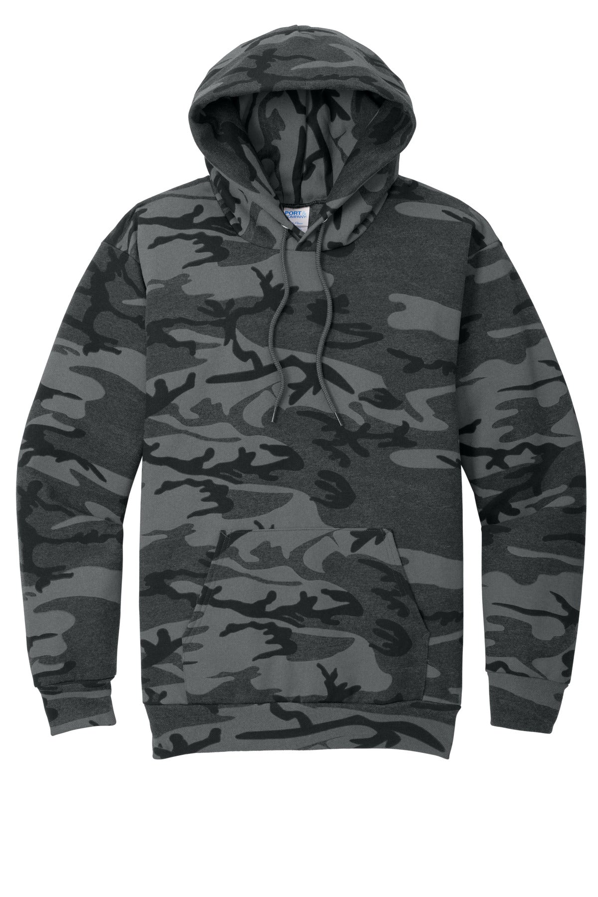 Port & Co Core Fleece Camo Pullover Hooded Sweatshirt. PC78HC