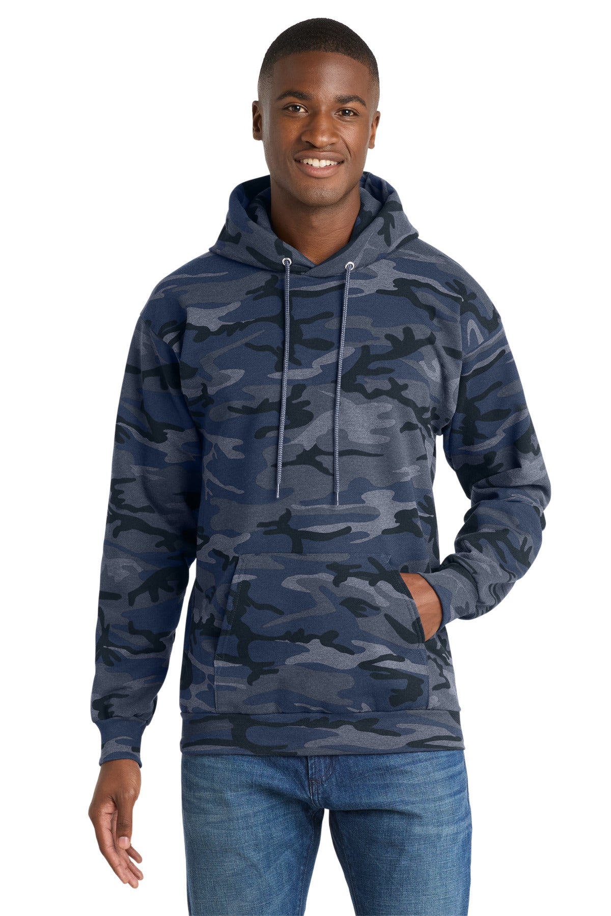 SanMar PC78HC_heathernavycamo_model_front.jpg