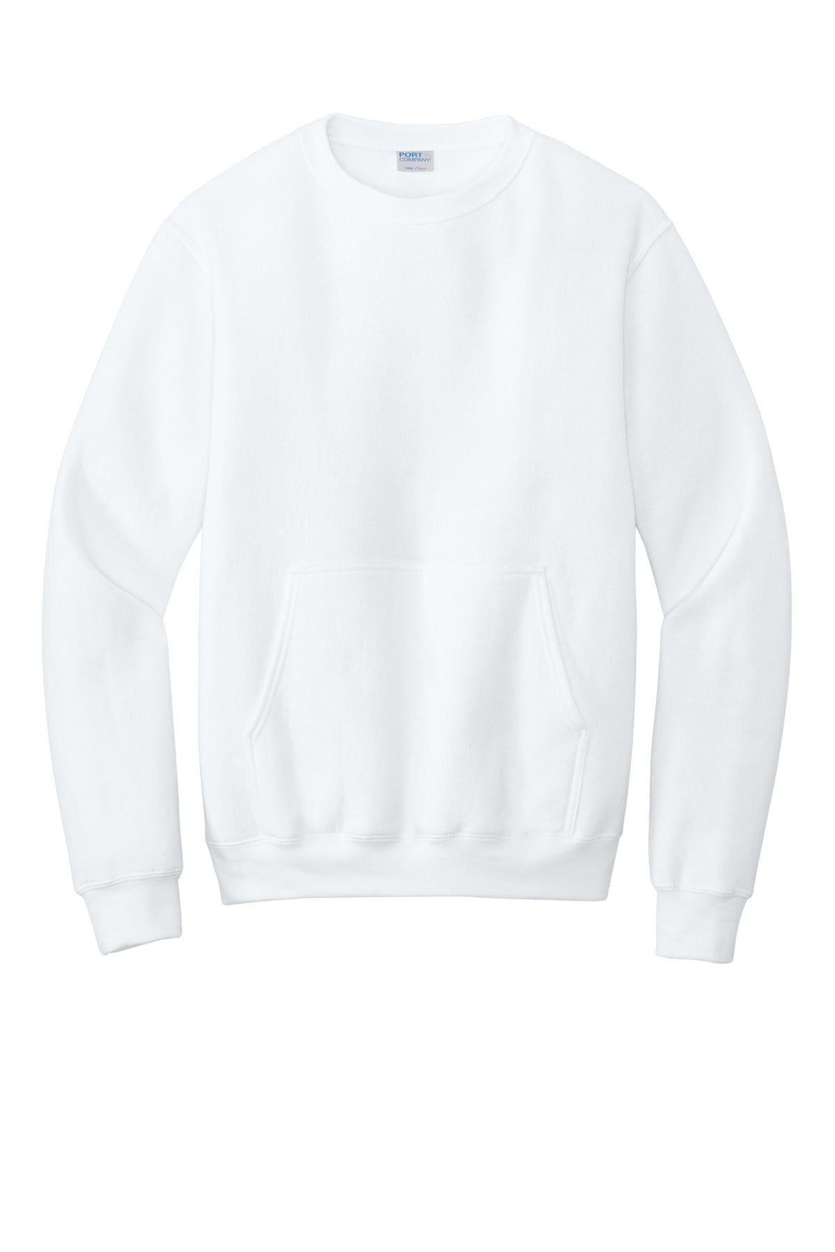 Port & Co Core Fleece Crewneck Pocket Sweatshirt PC78PKT