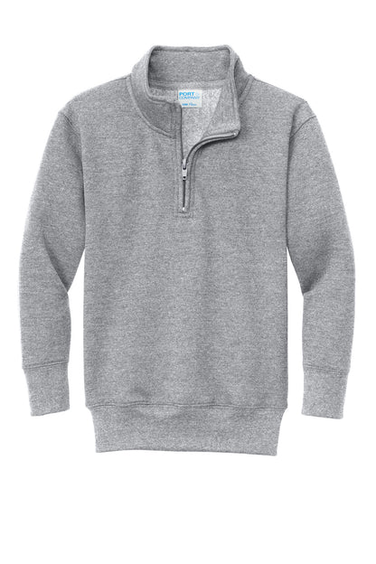 Port & Co Youth Core Fleece 1/4-Zip Pullover Sweatshirt PC78YQ