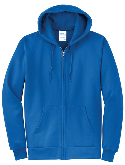 Port & Co Core Fleece Full-Zip Hooded Sweatshirt. PC78ZH